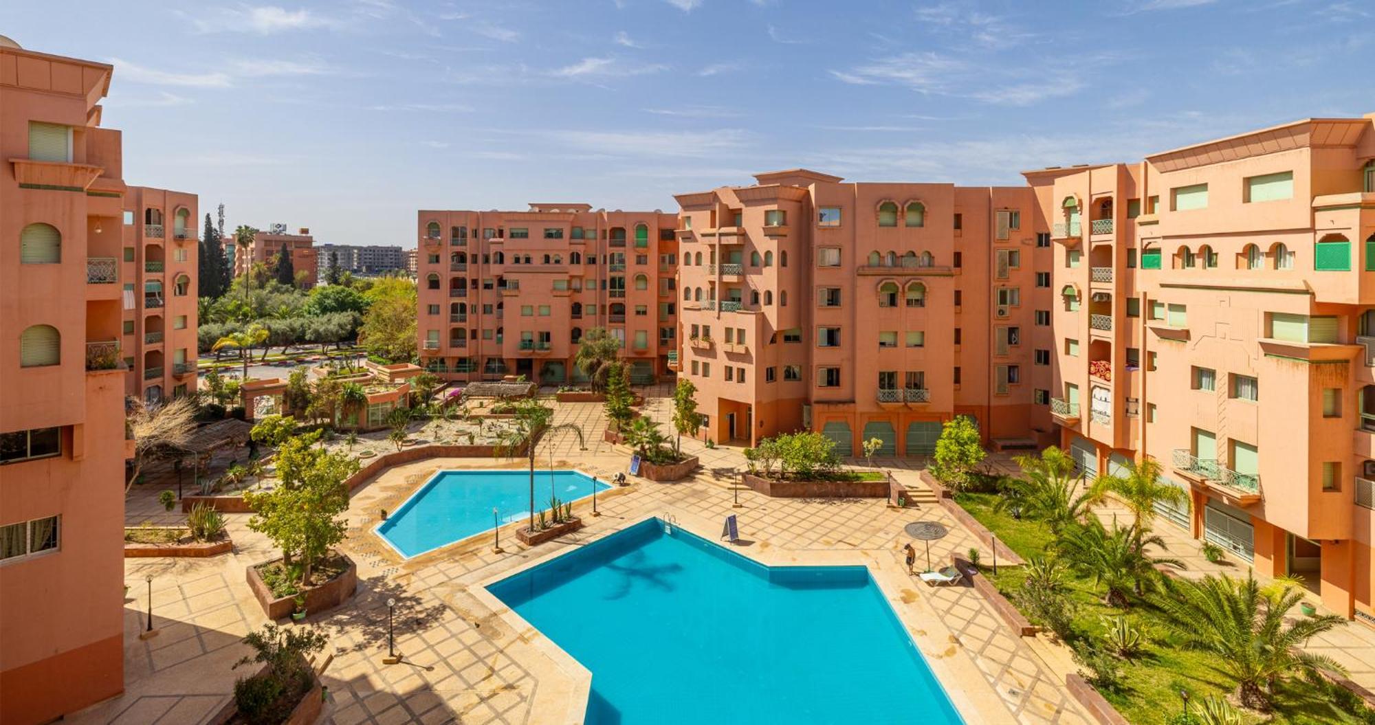 דירות מרקש Charming 2-Bed Oasis Pool View מראה חיצוני תמונה